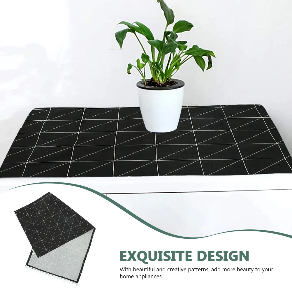 

Cotton Linen Microwave Oven Oven Protection Fits Most Refrigerator Cover Washing Machine Microwave Dryer Cover