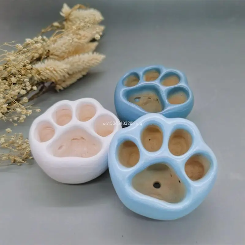 for Cat Claw Succulents Pot UV Crystal Epoxy Resin Mold Handmade Flower Pot Planter Silicone Mould DIY Clay Aroma Soap Dropship