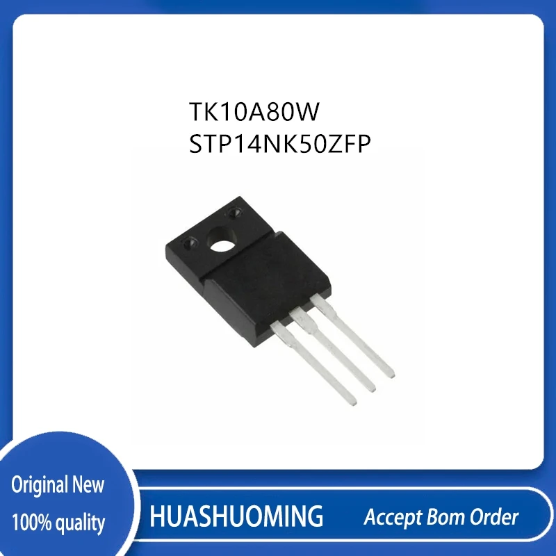 10Pcs-20Pcs/Lot TK10A80W K10A80W P14NK50ZFP STP14NK50ZFP  TO-220F