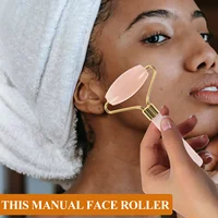 Rodillo de Jade Ergonómico para Cara, Ojos y Cuello