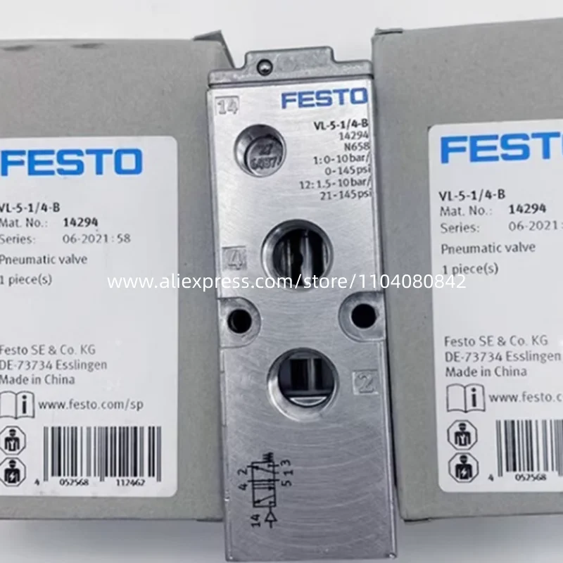 New original Festo valve 31000-VL-5-1/8-B 14294-VL-5-1/4-B 14952-VL-5-3/8-B