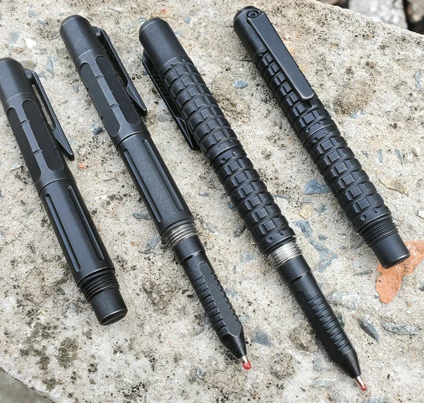 Bear head thunder pattern titanium alloy tool pen with 6MM batch head M22 refill portable signature pen EDC
