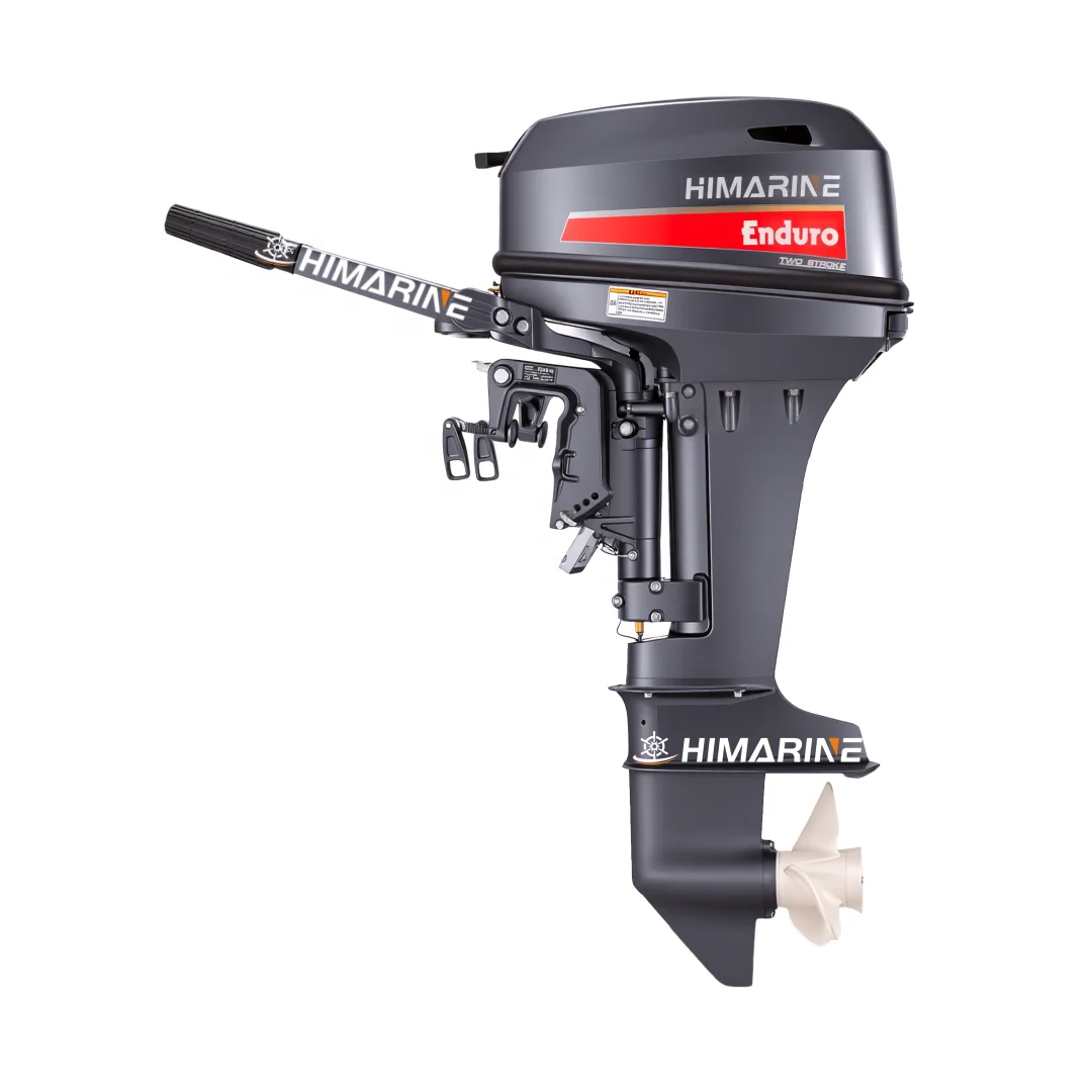 HIMARINE 15 HP Short Shaft Outboard Motor, 6B4 Type 15HP Outboard Engine, Marine Power For Inflatable Boat