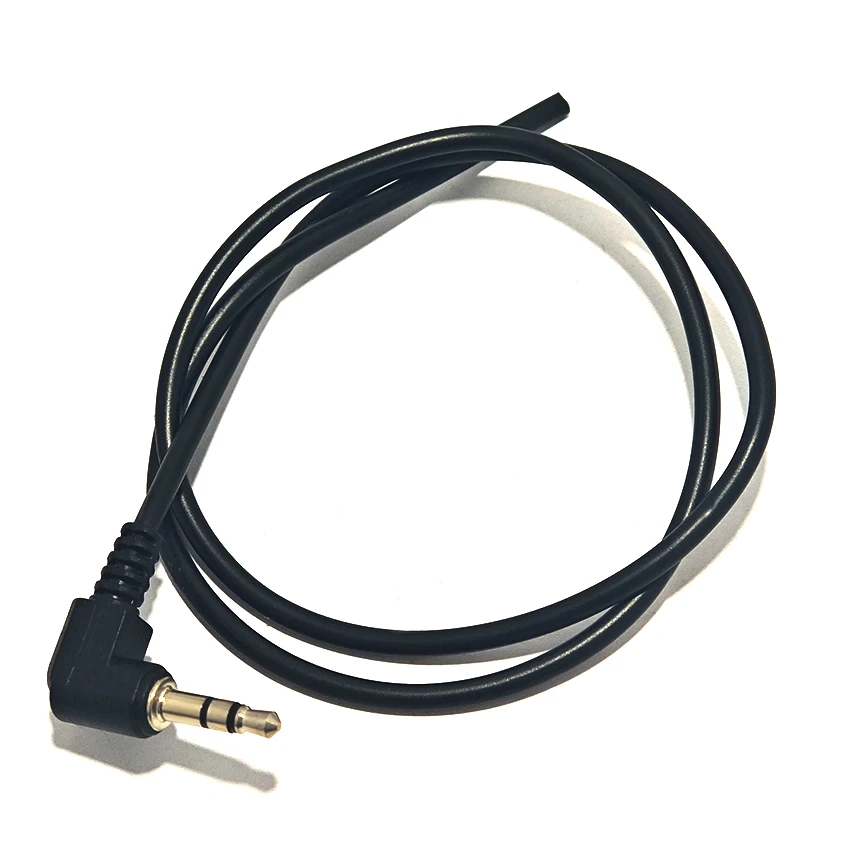 

3.5mm Pole Stereo Headset Male Plug With Cable 90 Degrees Black Audio Jack Adaptor Connector Lengt:50/95cm Need to weld