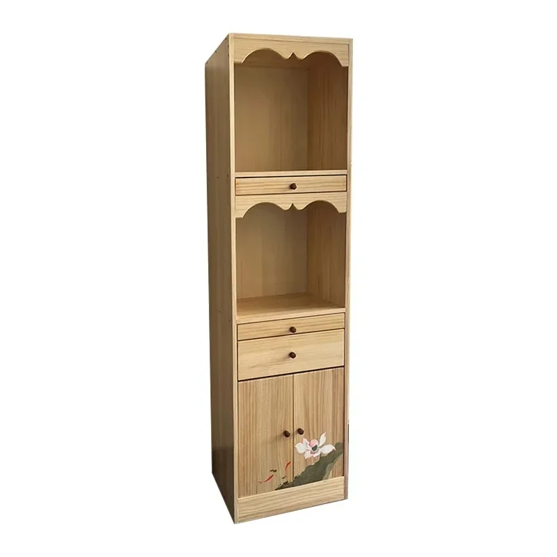 0A simple solid wood three-layer shrine shrine, offering table, new Chinese-style household Buddha cabinet, Bodhisattva