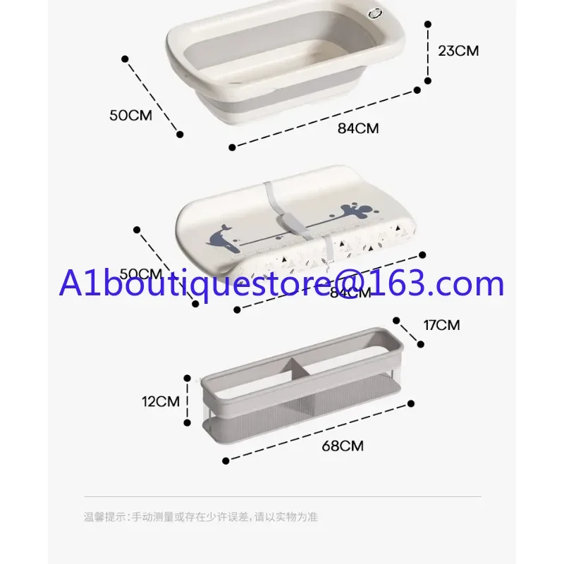 Mobile crib Massage nursing table Newborn diaper changing touch Bathing multi-function