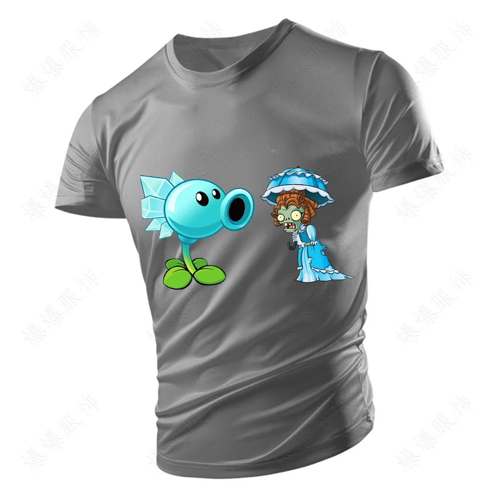 

Pea and igloo Zombie print top T-shirt Men's design full muscle Male fitness adult undershirt breathable moisture absorption bod