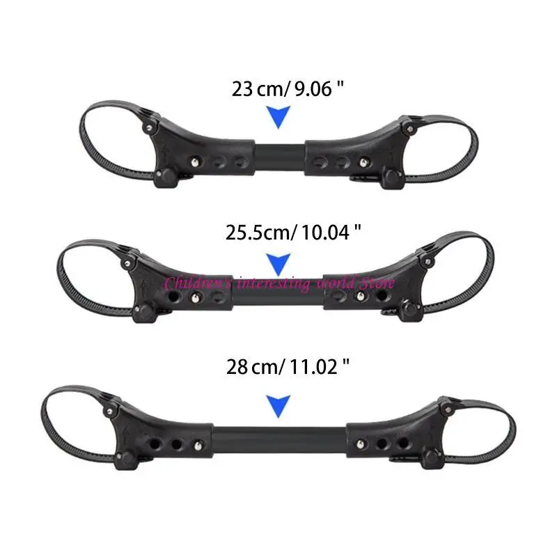 3pcs توأم رضيع عربة الموصل العالمي الوصلات الثلاثيات ثلاثة أضعاف الرباعة الرباعية عربة آمنة الأشرطة قابلة للتعديل خطاف الرابط