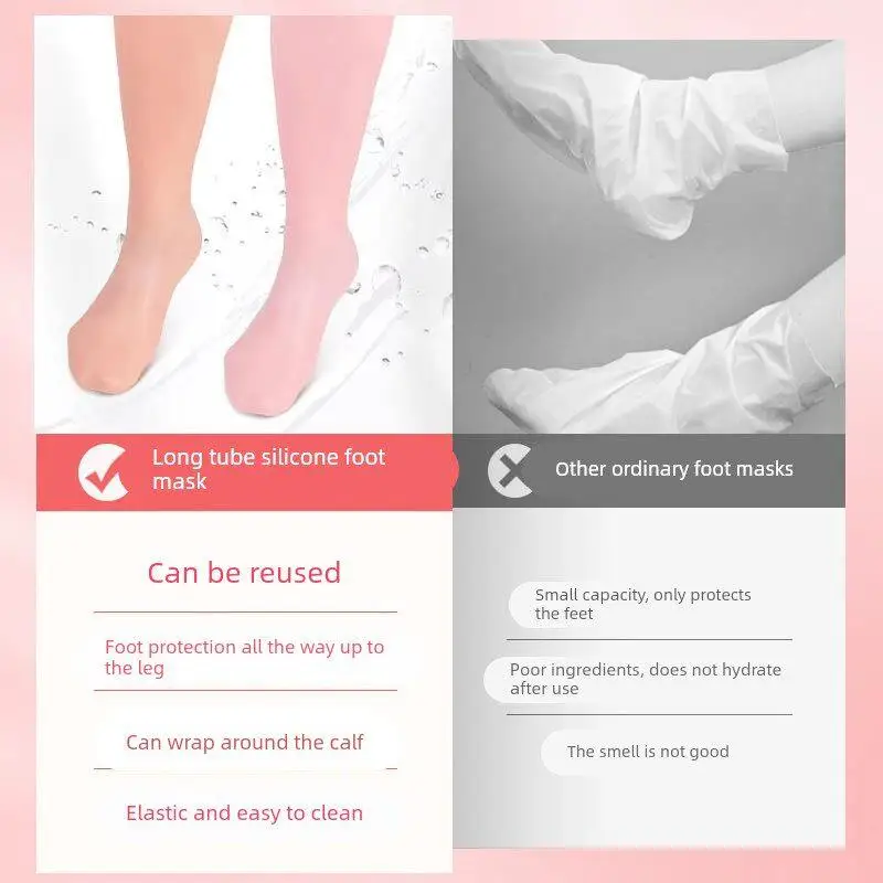 Long-lasting Moisture Locking Silicone Elastic Socks Soft Silicone Shoe Covers for Men Women Children Beach-going Anti-dry Cr...