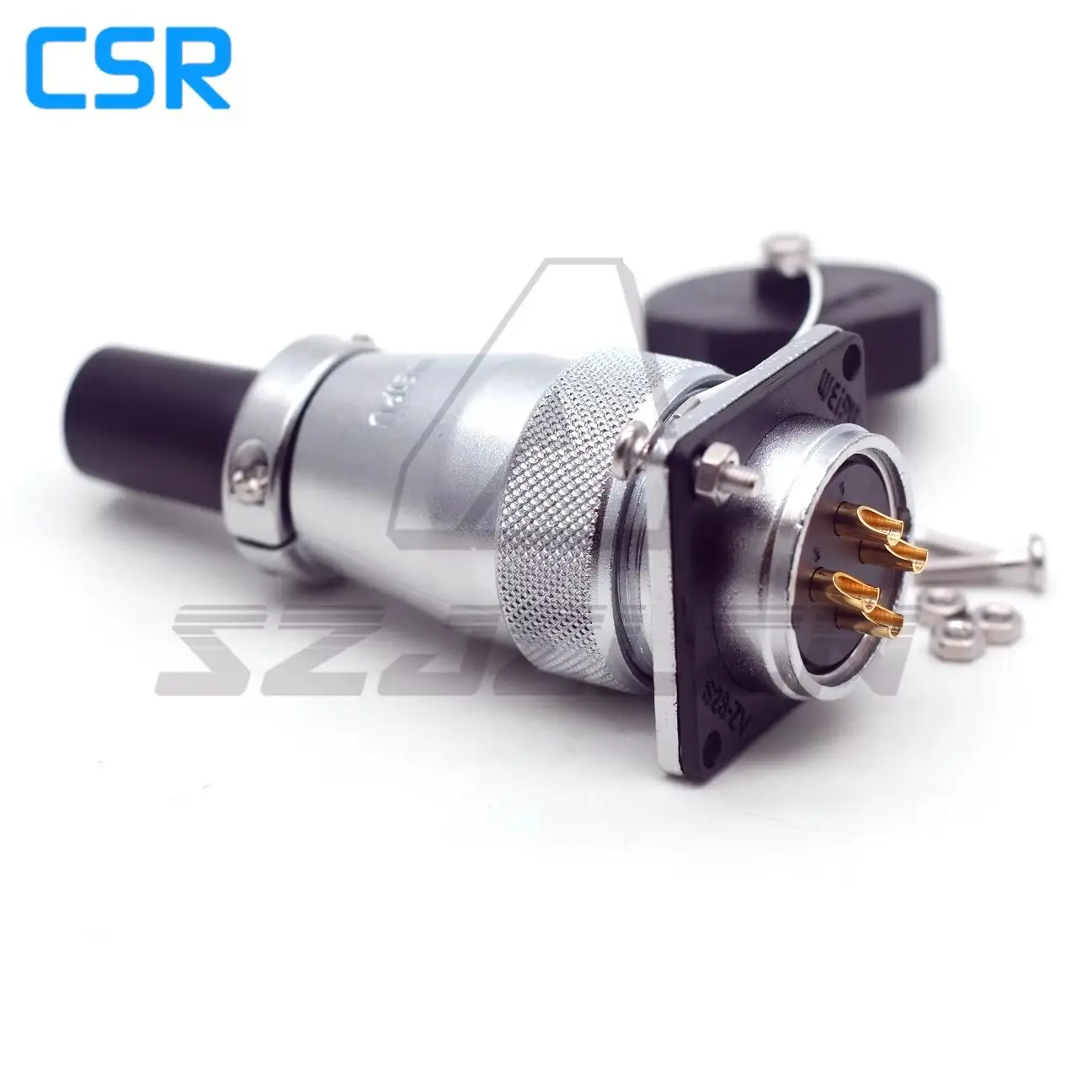 WEIPU WS28 Series  Waterproof Connector 4pin Plug And Socket, 50A Metal Round Power Cable Waterproof Connector IP67