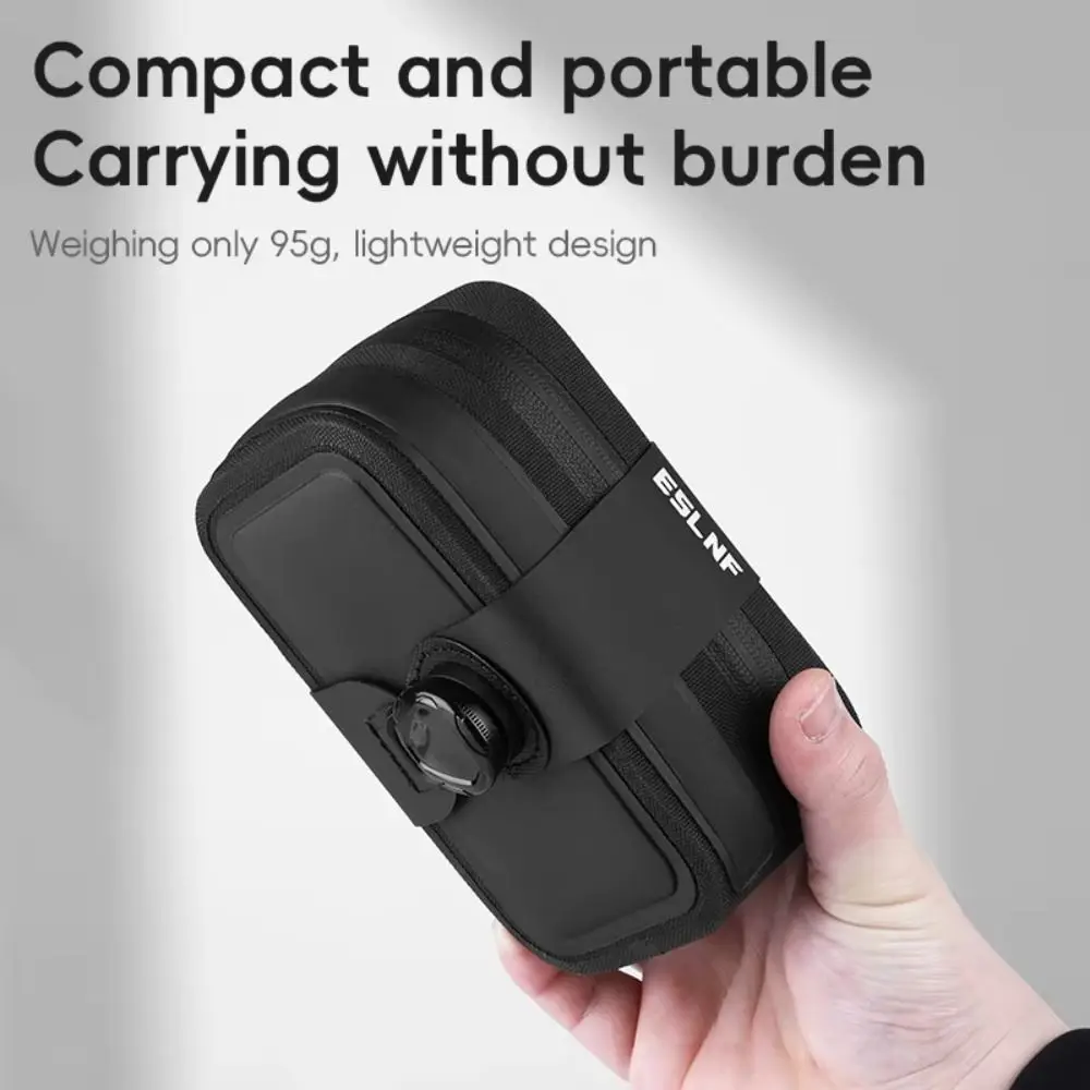 

Waterproof Mountain Bike Saddle Bag 360° Rotating Buckle Touchscreen Rainproof Cycling Bag Portable Large Capacity