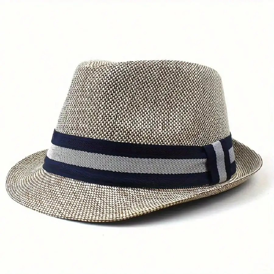 Panama Jazz Hat, Top Hat, Male and Female Couple, English Sunshade Hat, Straw Hat, Korean Version