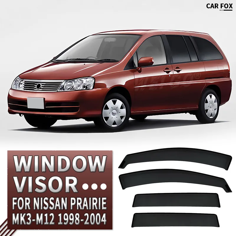 

For NISSAN Prairie 1998-2004 Car Window Visor Awning Shelters Windshield Side Window Rain Sun Shade Auto Accessories Car Styling