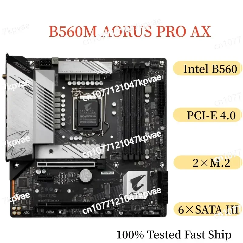 For Gigabyte B560M AORUS PRO AX Motherboard 128GB LGA 1200 DDR4 Micro ATX Mainboard 100% Tested Fast Ship