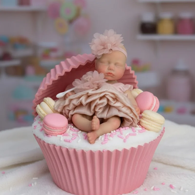 ตุ๊กตาซิลิโคนทั้งตัวขนาด 6 นิ้ว/15 ซม. แบบมินิรีบอร์นเด็กผู้หญิง กันน้ำ ตุ๊กตาซิลิโคนรีบอร์นทำมือ เหมือนจริง ตุ๊กตาเด็กแรกเกิด