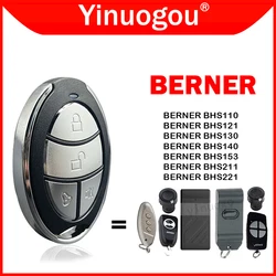 BERNER BHS140 BHS121 BHS110 BHS130 BHS153 BHS211 BHS221 Control remoto de puerta de garaje 868MHz Comando de apertura de control de puerta de código fijo