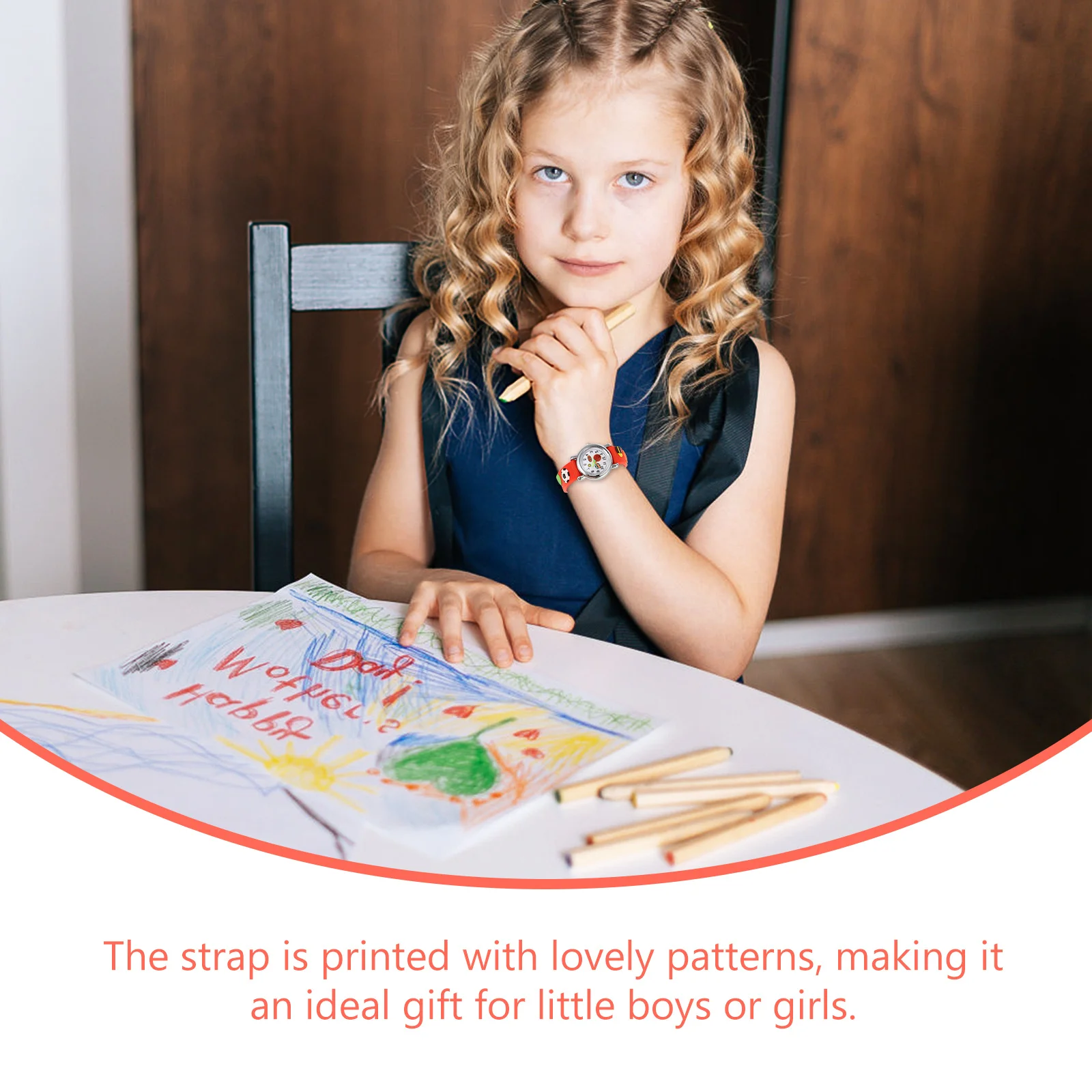 ساعة يد ثلاثية الأبعاد بنمط كرتوني وحزام قابل للتعديل ومينا شفافة لساعة هدية عيد الميلاد والكريسماس