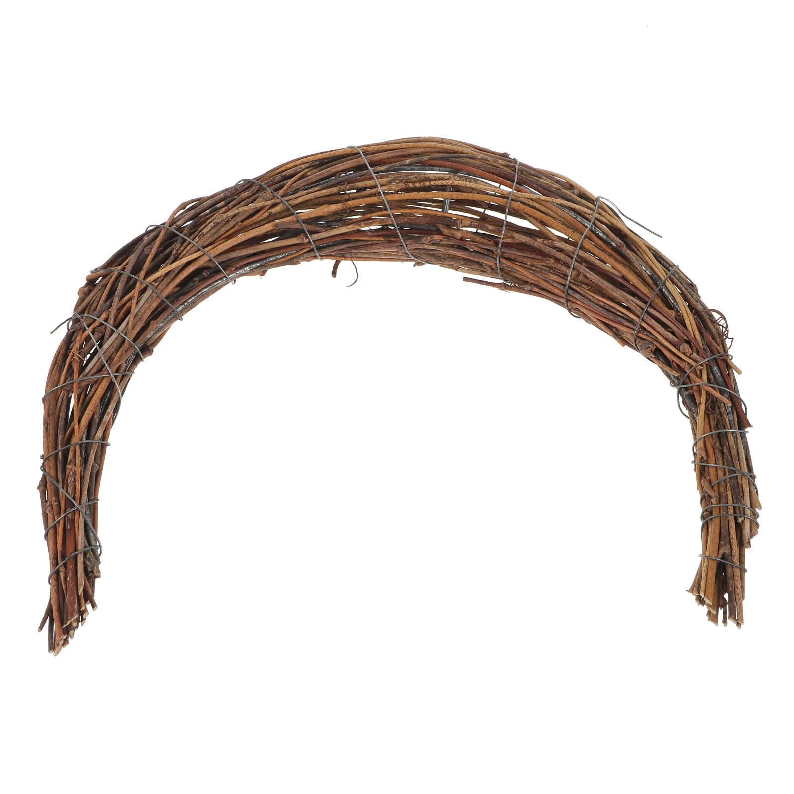 

Rattan Wreath Moon Shaped DIY Hoops Frame Decoration Unfinished Vine Branch Vine Branch Rattan Craft Rings Wall Decor