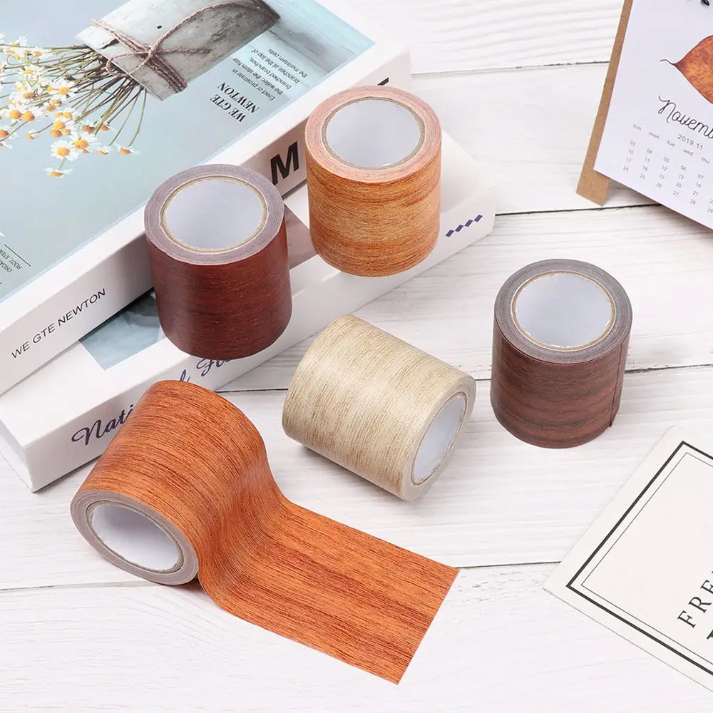 Self-adhesive Furniture Repair Tape Wood Grain DIY Floor Renovation Sticker Waterproof Mildew-proof Wall Waist Line