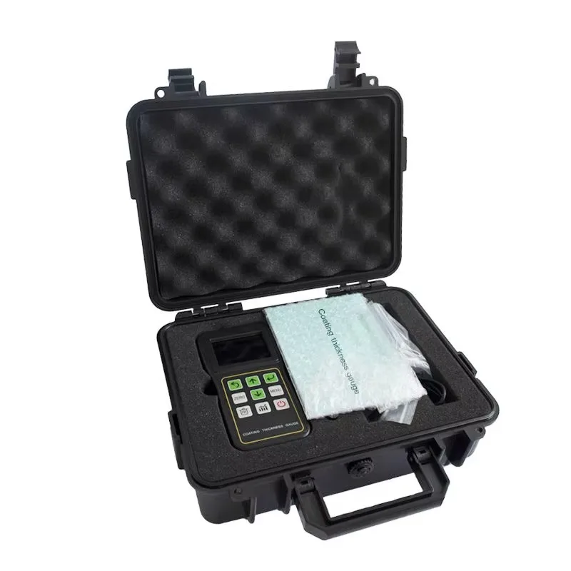 เครื่องวัดความหนาผิวเคลือบสีแบบพกพา เครื่องวัดความหนาแบบอัลตราโซนิกอิเล็กทรอนิกส์ หน้าจอสีดิจิตอล