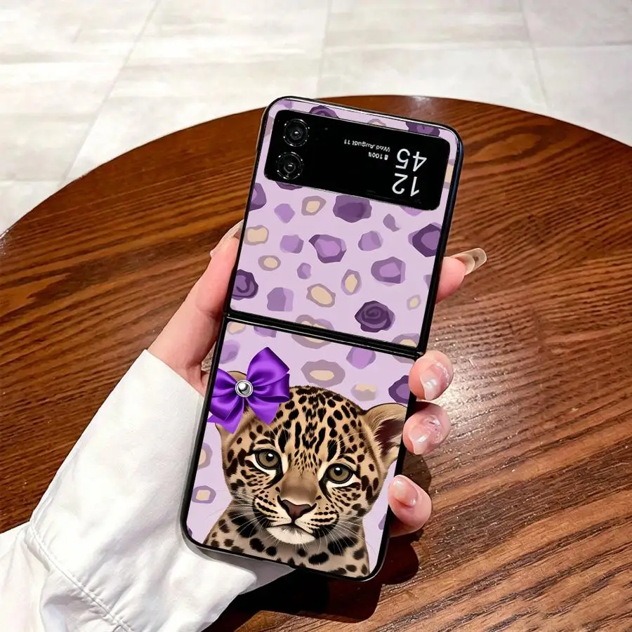 Stripe Litter Tiger Case for Samsung Galaxy Z Flip 7 6 5 4 3 Z Fold 7 6 5 4 3 Phone Cover view 3