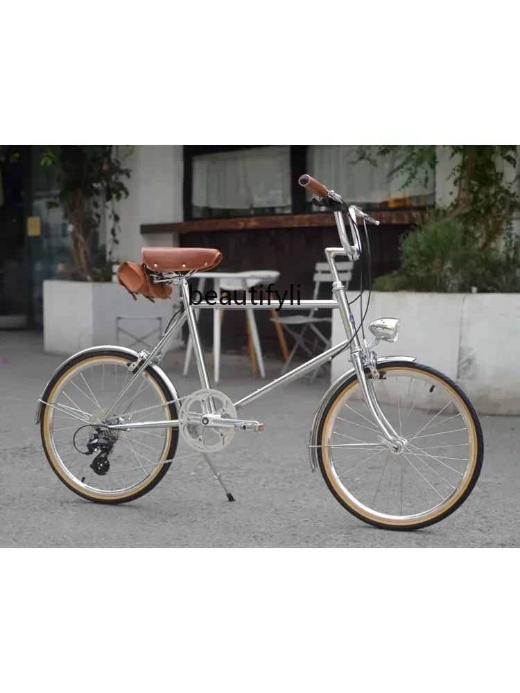 20-Inch 451 Ivory Yellow 8-Speed Lightweight Commuter Exercise Casual Retro Ferry Road Bike