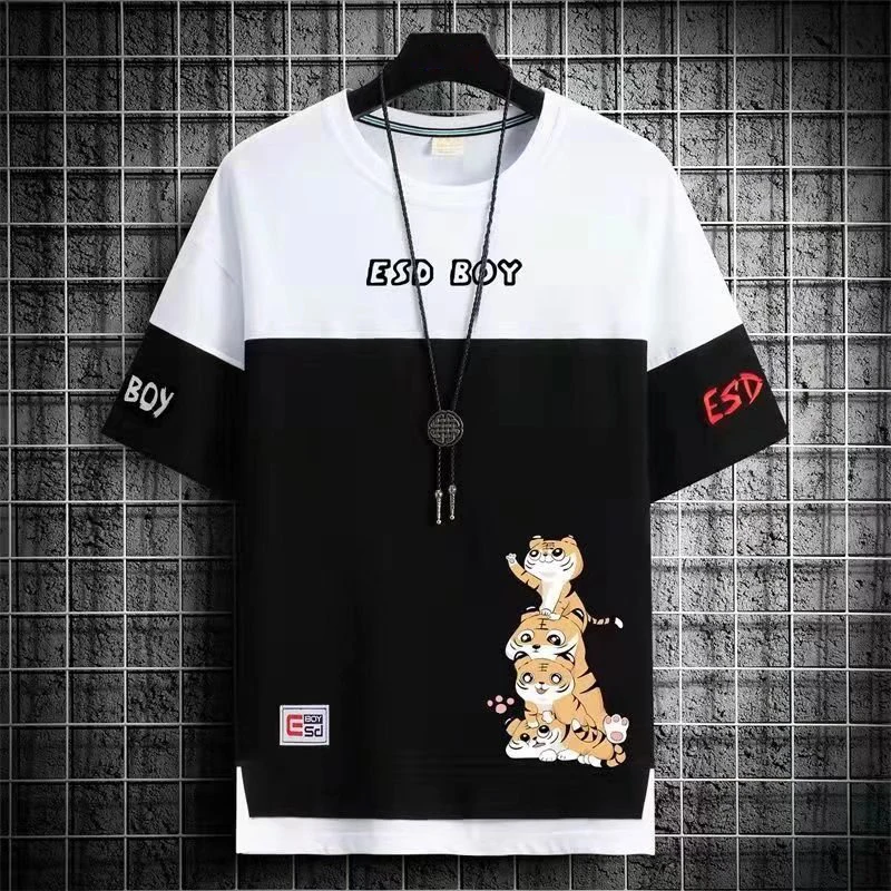 2022 New Men\'s T Shirts Japan Fashion Short Sleeve T Shirts Men Casual Summer Men Clothing Harajuku Print Graphic T Shirts Men