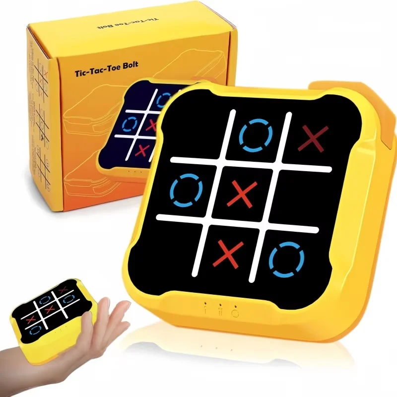 Juego electrónico Tic-Tac-Toe, juego de mesa multifuncional, ajedrez electrónico interactivo para adultos, estrategia, entrenamiento cerebral