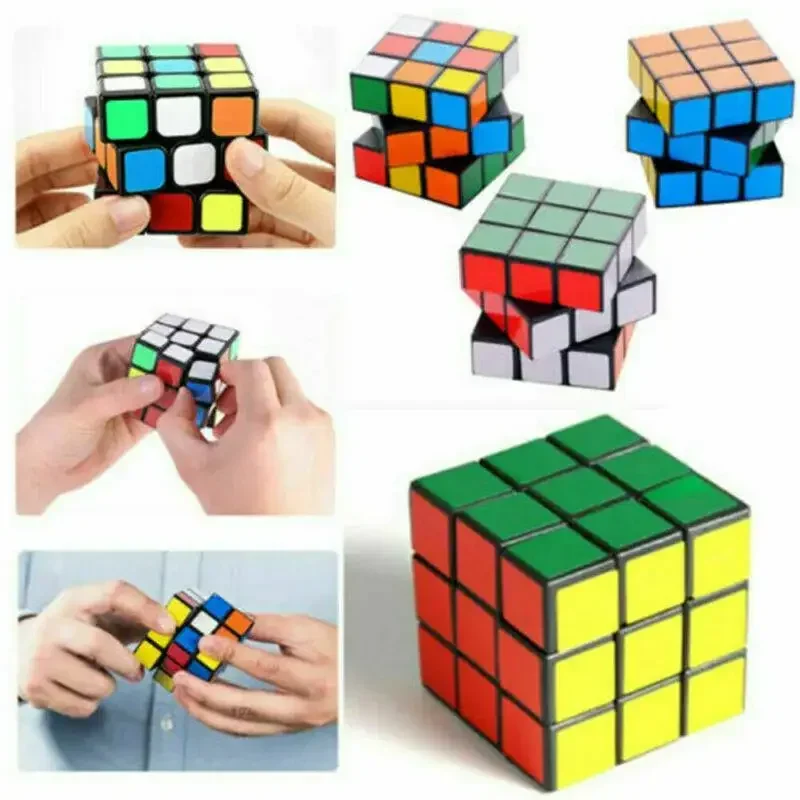 Speed Cube 3x3x3 Smooth Puzzle Toys Professional 3D Brain Teaser Cube Educational Brain Teaser Game Magic Cube for Kids Adults