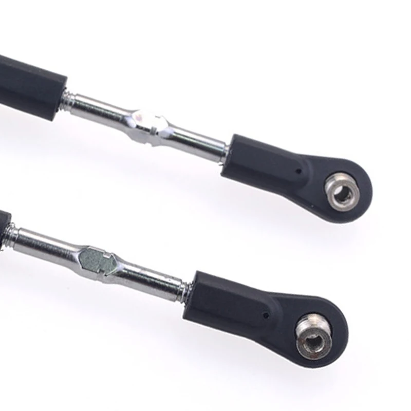 T23C 2Pcs 8124 Metal 75-85Mm Steering Rod For 1/8 Zd Racing 9116 9020 9072 9071 9203 08425 08426 08427 08428 Rc Car Parts