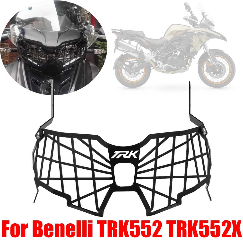 

For Benelli TRK552 TRK552X TRK 552 X 552X 2024 Motorcycle Accessories Headlight Guard Protector Headlamp Grill Protection Cover