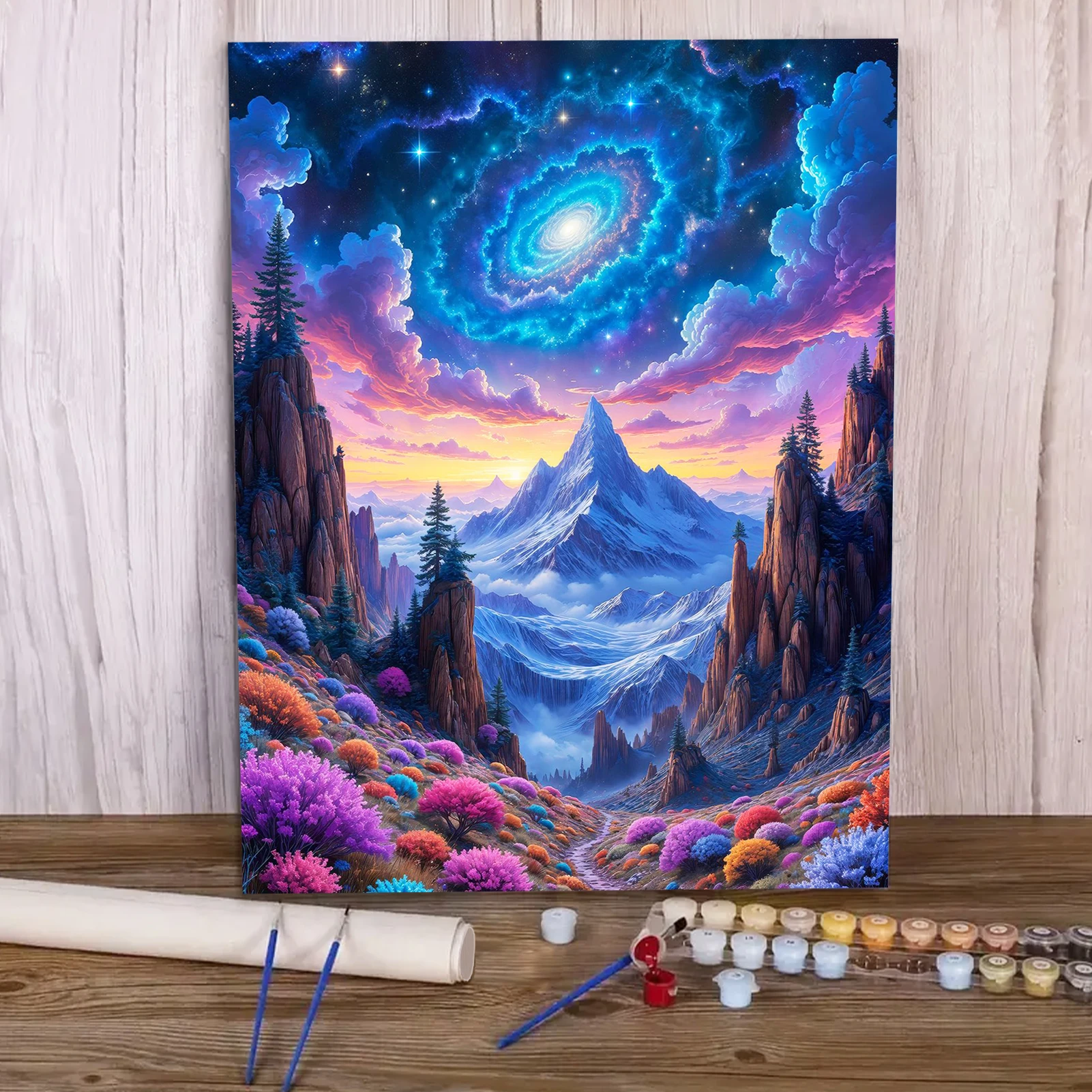 

Paint by Numbers - 40x50cm, Valley Painting Kits for Beginners on Colored Canvas, Easy DIY Art for Home Decor Gift (No Frame)