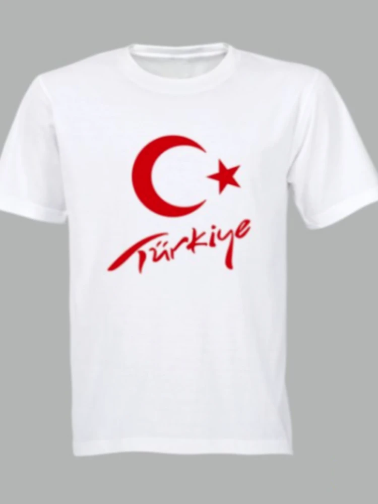 Turkish Flag Turkey Men T-Shirt Star Crescent Gift Short Sleeve Casual Oversized T Shirt