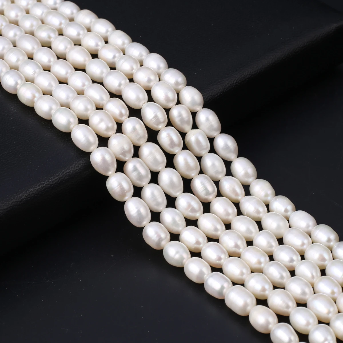 

AA 6-7mm Rice Shape Loose Beads Natural Freshwater Pearl Beads for Jewelry Making Supplies DIY Necklace Bracelet Accessory 36cm