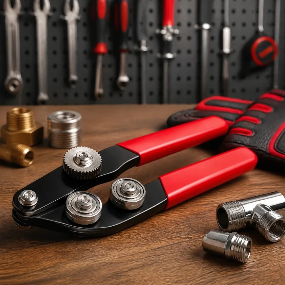 Tool Steel Build Thread Restoring Tool Alloy Steel Roller 20cm Thread Restorer Manual Faucet Valve Repair Tool Plumbing Fittings
