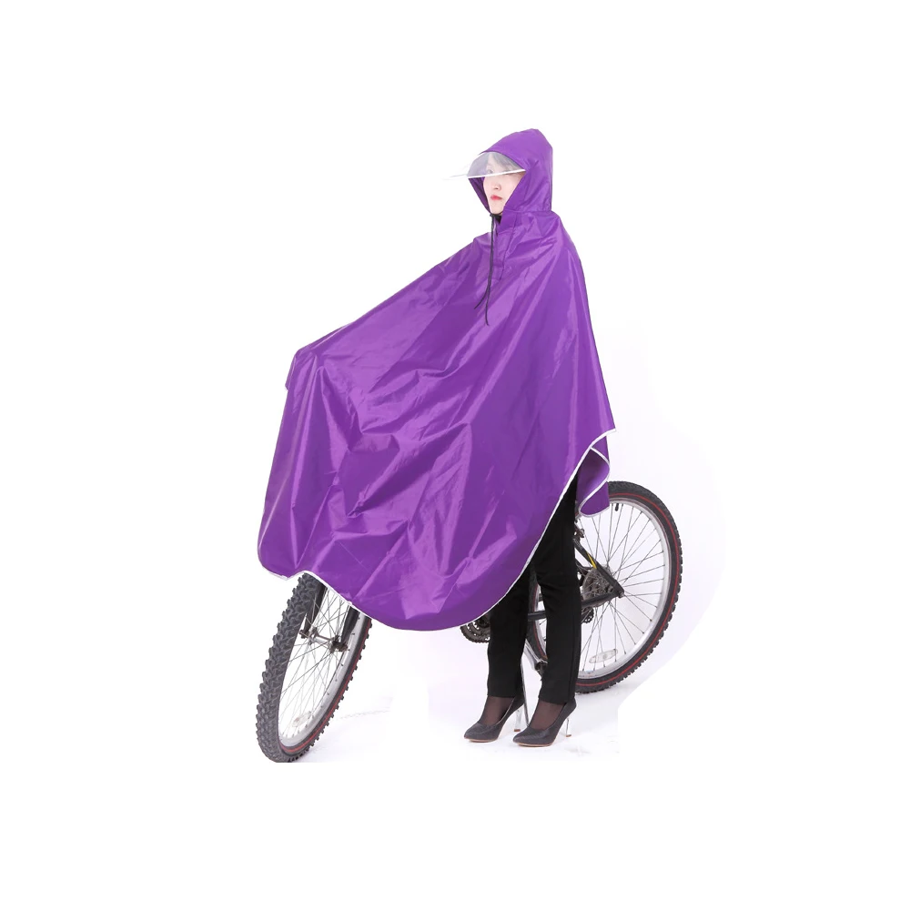 Rain Poncho Bike Hooded Cape Raincoat Withraincover Ponchos Adults Hoods Hood Cloak Waterproof Riding Cycling Scooter