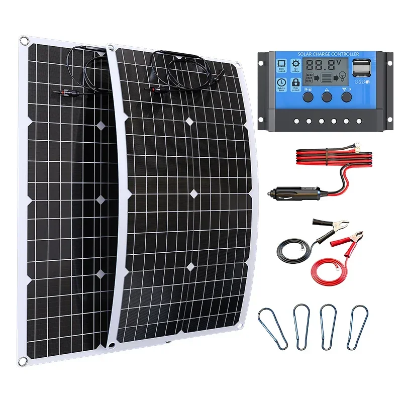 4000W zonnepaneelkit 12V tot 110V/220V – 6000W omvormer 12V batterij opladen voor huis RV kamperen en noodstroom - Afbeelding 6