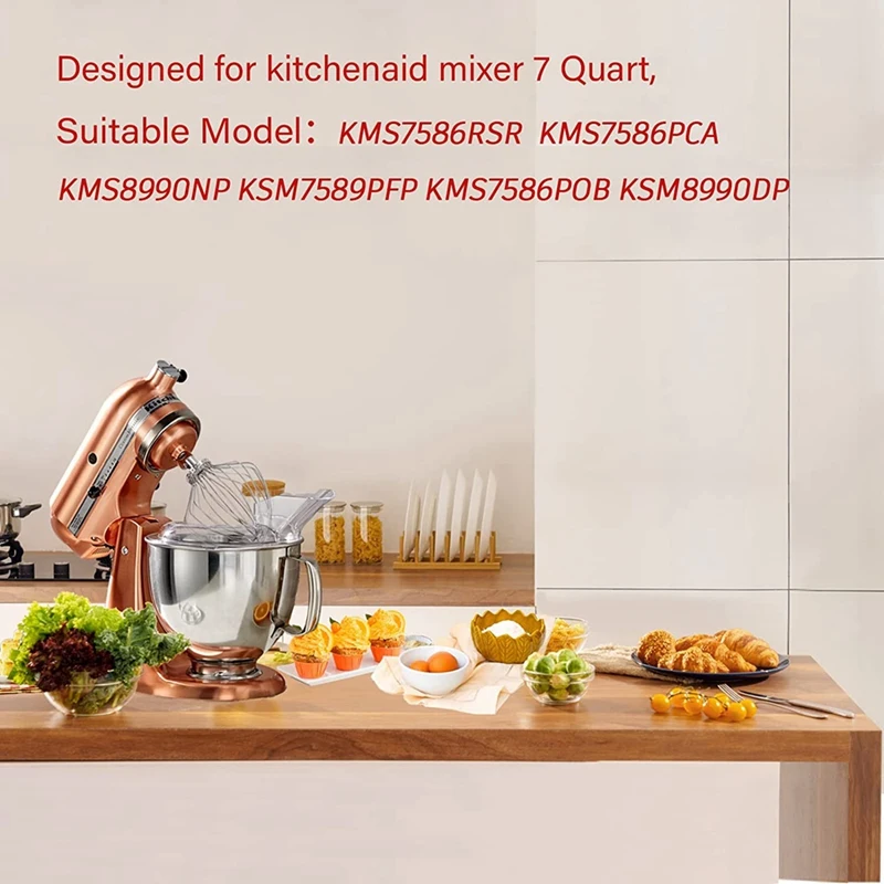 11-Draht-Peitschenaufsatz für Kitchen aid Stand mixer, Kitchen aid Schneebesen aufsatz für 7-Liter-Kippkopf-Standmixer