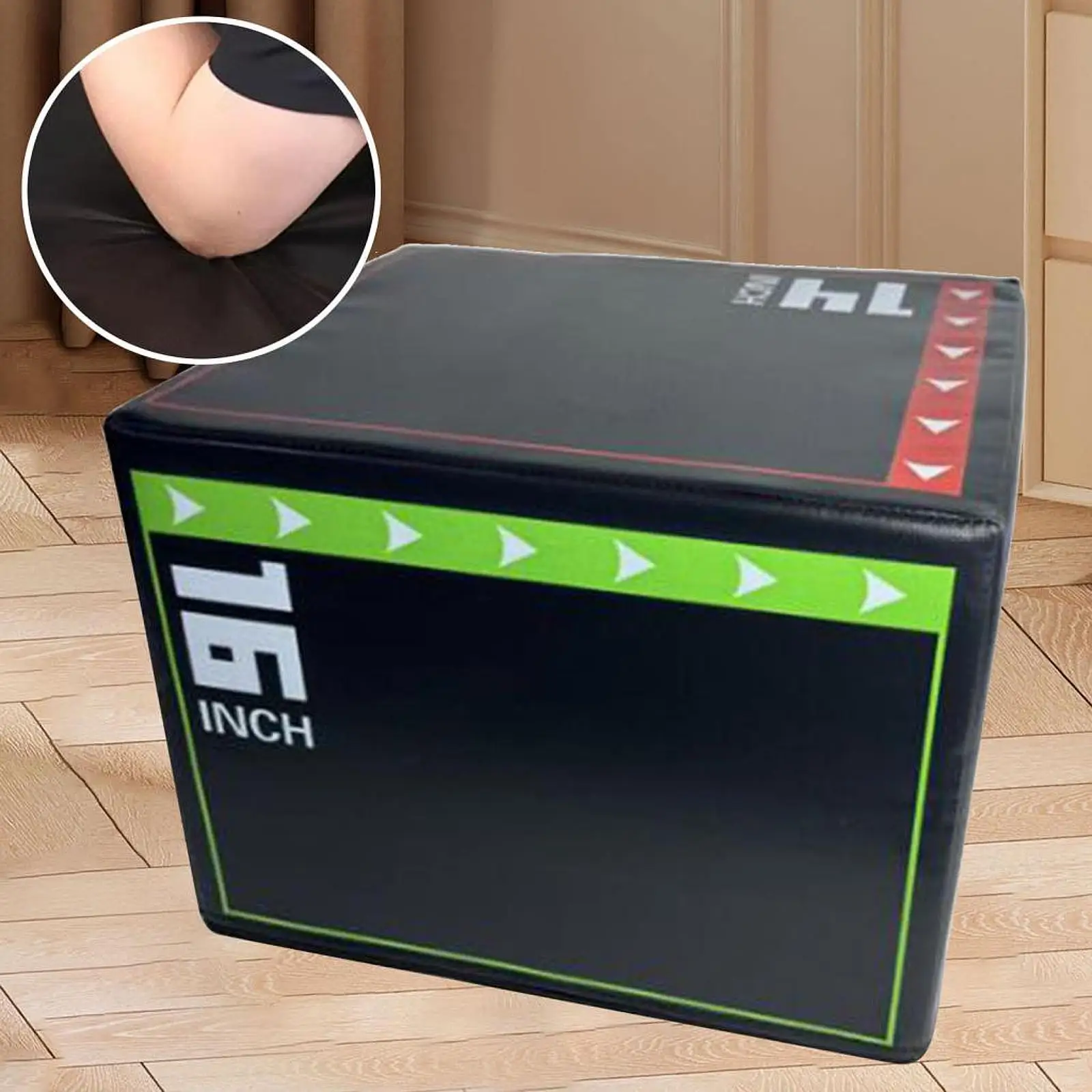 Plyometric Jump Box 3 in 1 Heavy Duty Versatile Step up Box Jumping Agility Box for Workout Home Gym Lunges Skipping