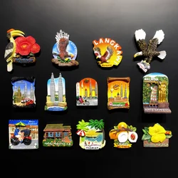 Asia Malaysia Customs And Culture 3D Refrigerator Magnets Fridge Magnetic Tourist Souvenir Decoration Articles Handicraft Gifts