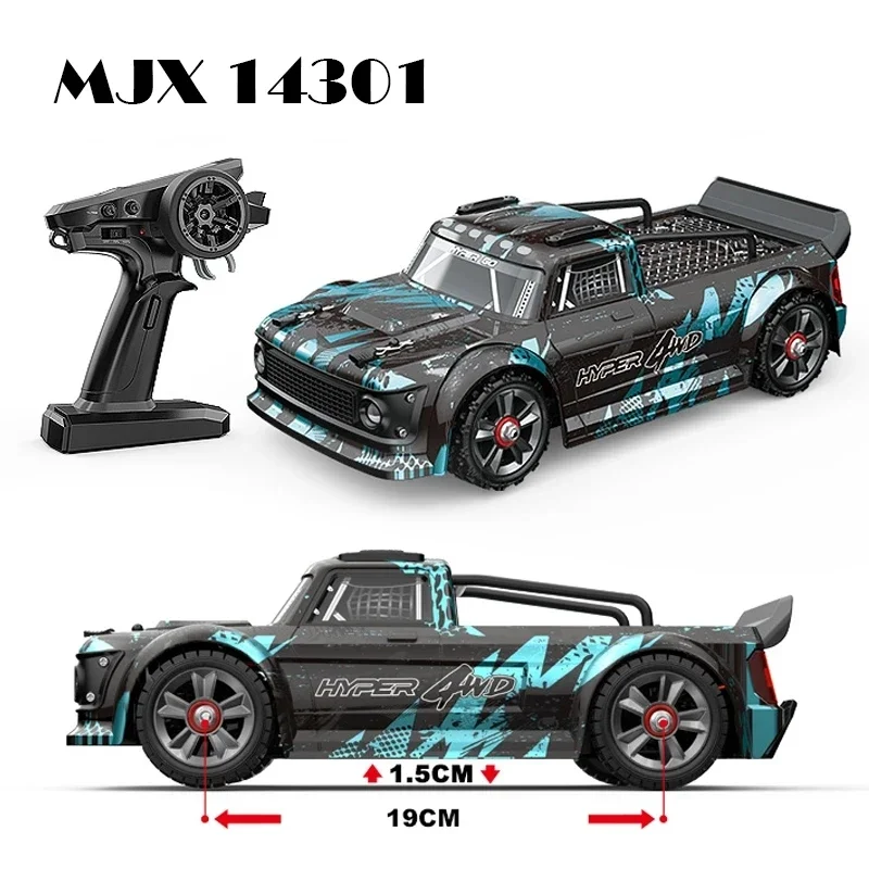 Latest MJX 14301 14302 Hyper Go RC Car 1/14 All-metal Chassis Remote Control Brushless Drift Racing Cars 55KM/H Truck