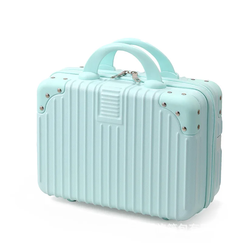 14 Inch Solid Color Suitcase Student Small Cosmetic Case Suitcase Mini,Hard Shell Travel Suitcase