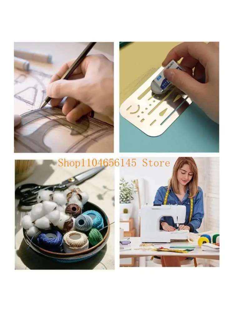 

652F Erasing Shield Stainless Steel Drawing Template Shield Drafting Tool Metal Eraser Shield Tool for Drawing Engineering