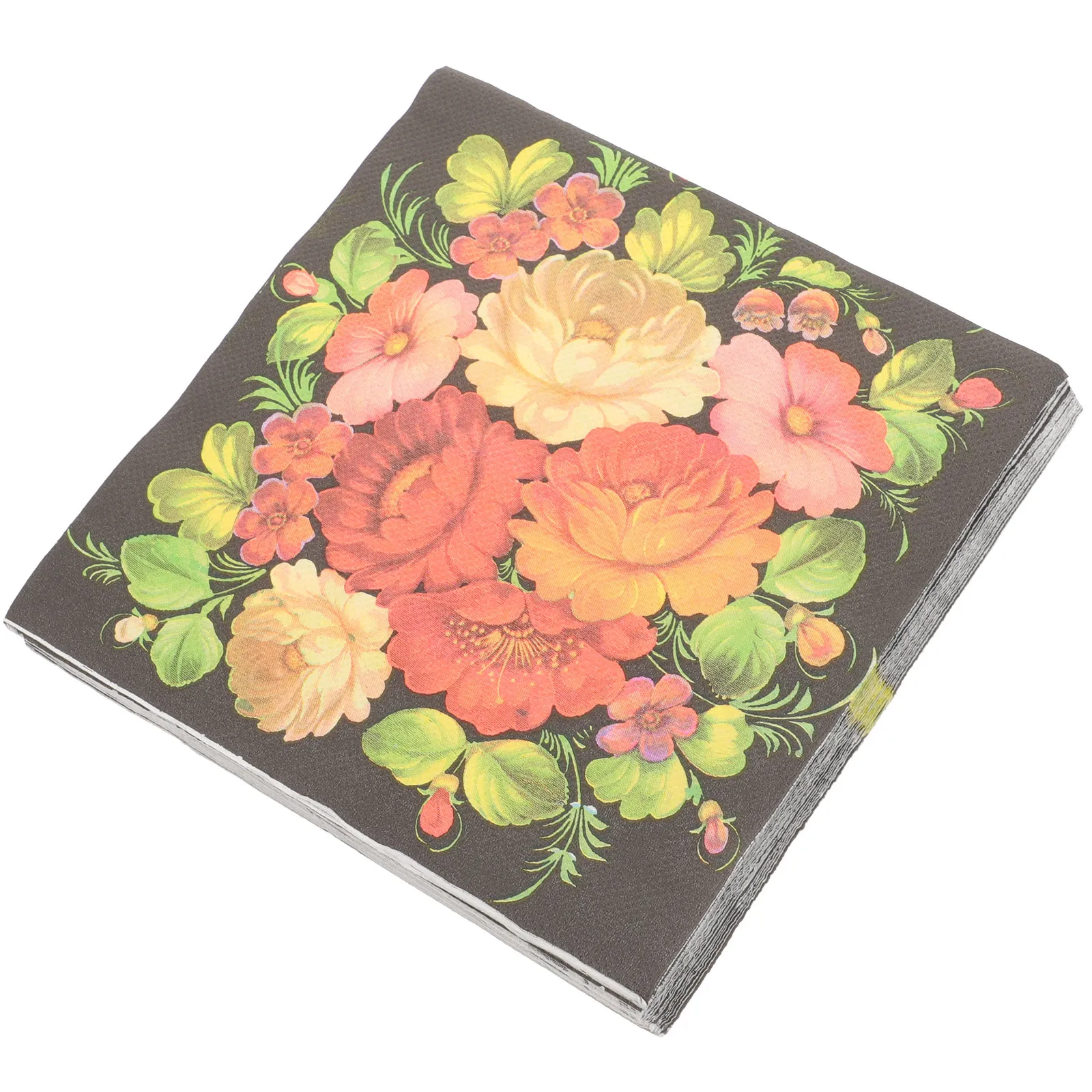 Servilletas florales de papel de doble capa con estampado de flores para bodas, cumpleaños, baby shower, fiestas, papel ecológico.