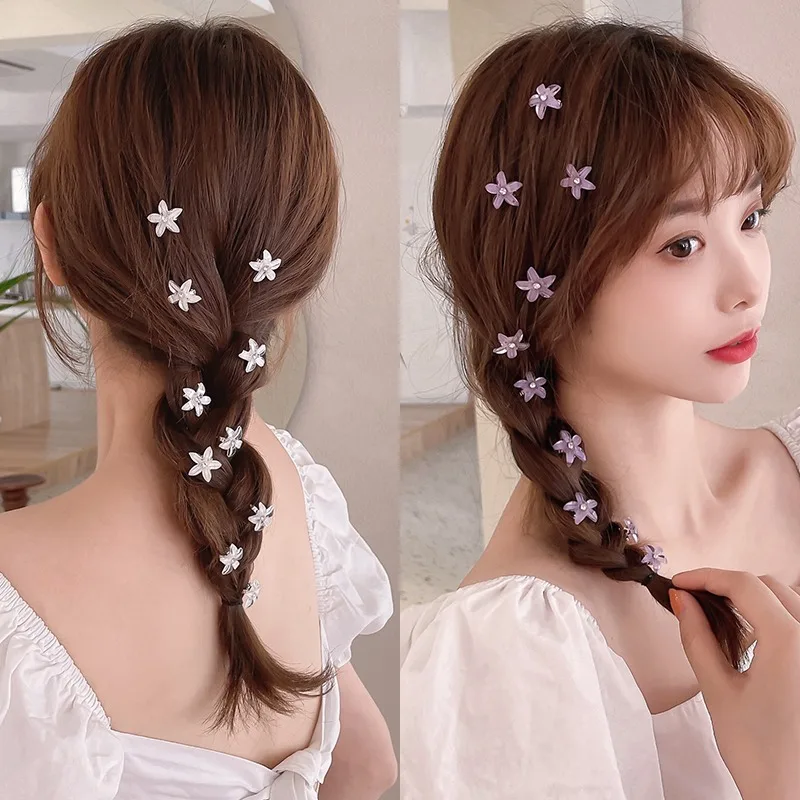 Cute Flower Princess Hair Clips para Meninas, Fivela Hairpins, Crianças Headwear, Hairgrip, Acessórios para Cabelo, Novo, 10Pcs