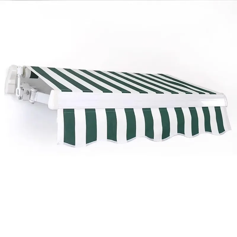 

Hand-cranked household canopy awning