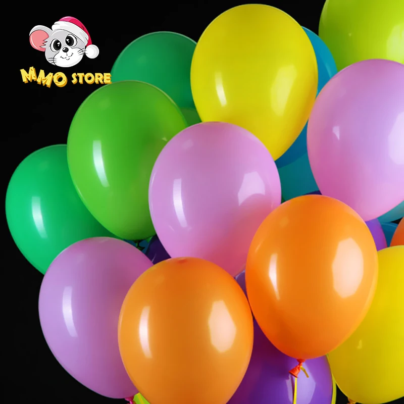 100 قطعة بالونات اللاتكس ماتي لون الحلوى نفخ بالونات الهواء المستديرة للأطفال هدية بالونات قابلة للنفخ الديكور