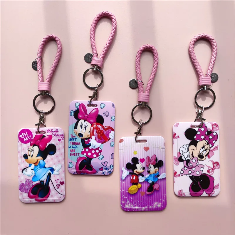 Minnie Kids Cartoon Pols Kaarthouders Vrouwen Zakelijke Creditcard Houder Bank Id Houders Badge Kid Student Bus Kaart Cover case