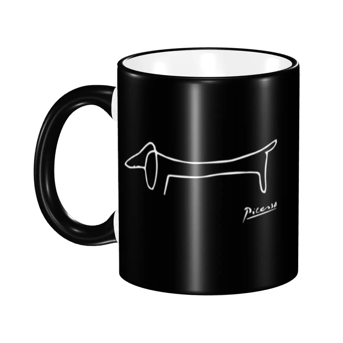

Custom Pablo Picasso Dachsund Dog Coffee Mugs DIY Ceramic Milk Tea Mug Cup