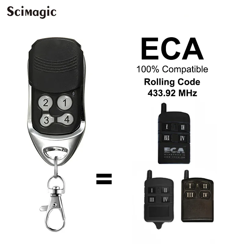 ECA 433MHz Garage Door Remote Control Rolling Code for 81CR 82CR 84CR ACR-6 SW-300 SG-560 L-450 XR-900 Opener Receiver